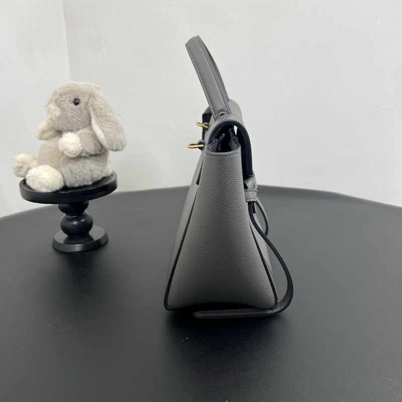 Celine/賽琳 鯰魚包 nano 灰色牛皮-1