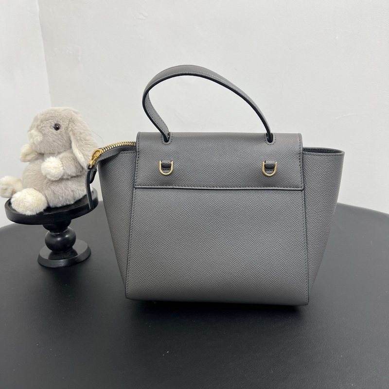 Celine/賽琳 鯰魚包 nano 灰色牛皮-2