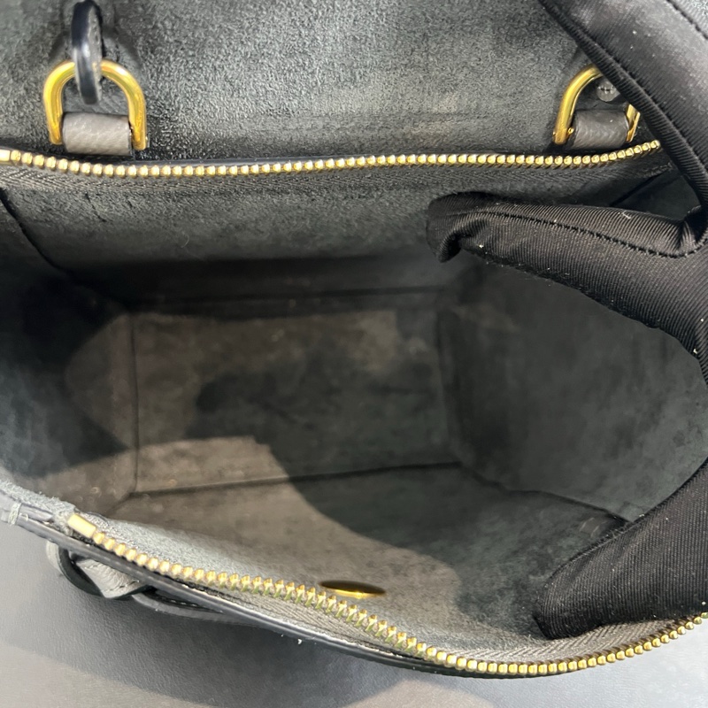 Celine/賽琳 鯰魚包 nano 灰色牛皮-7