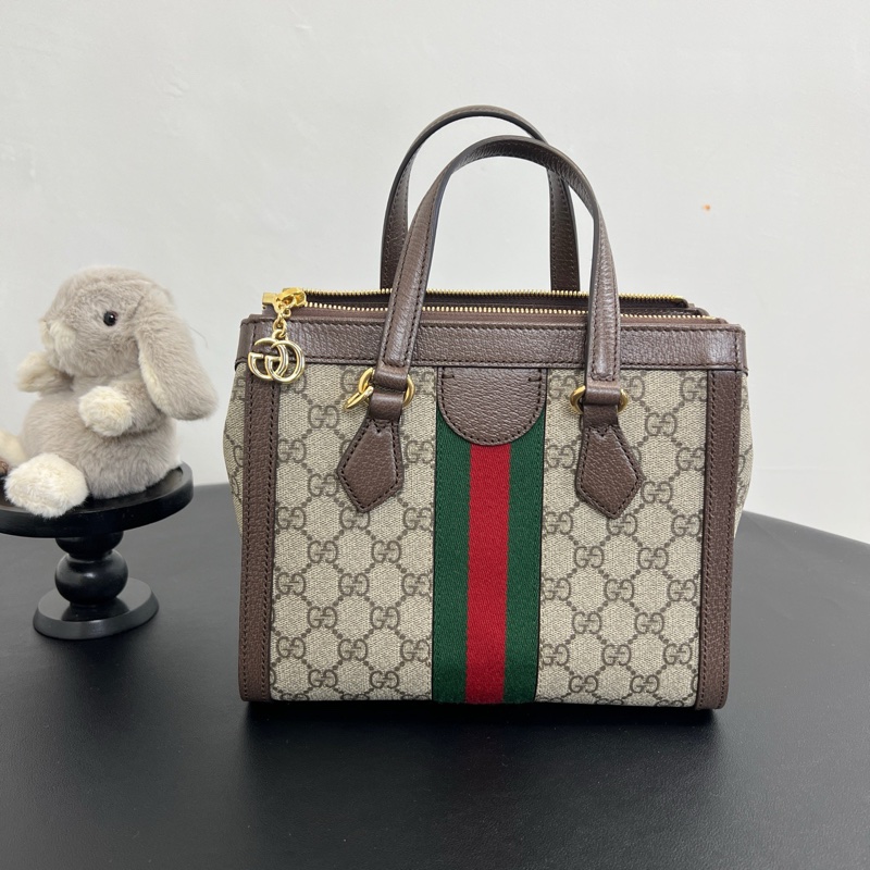 GUCCI/古馳 Ophidia 小號手提托特包 黑標041-2