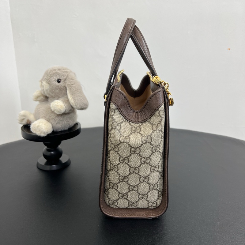 GUCCI/古馳 Ophidia 小號手提托特包 黑標041-3