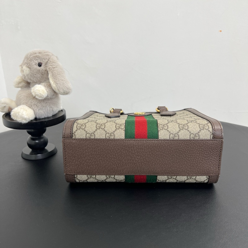GUCCI/古馳 Ophidia 小號手提托特包 黑標041-4