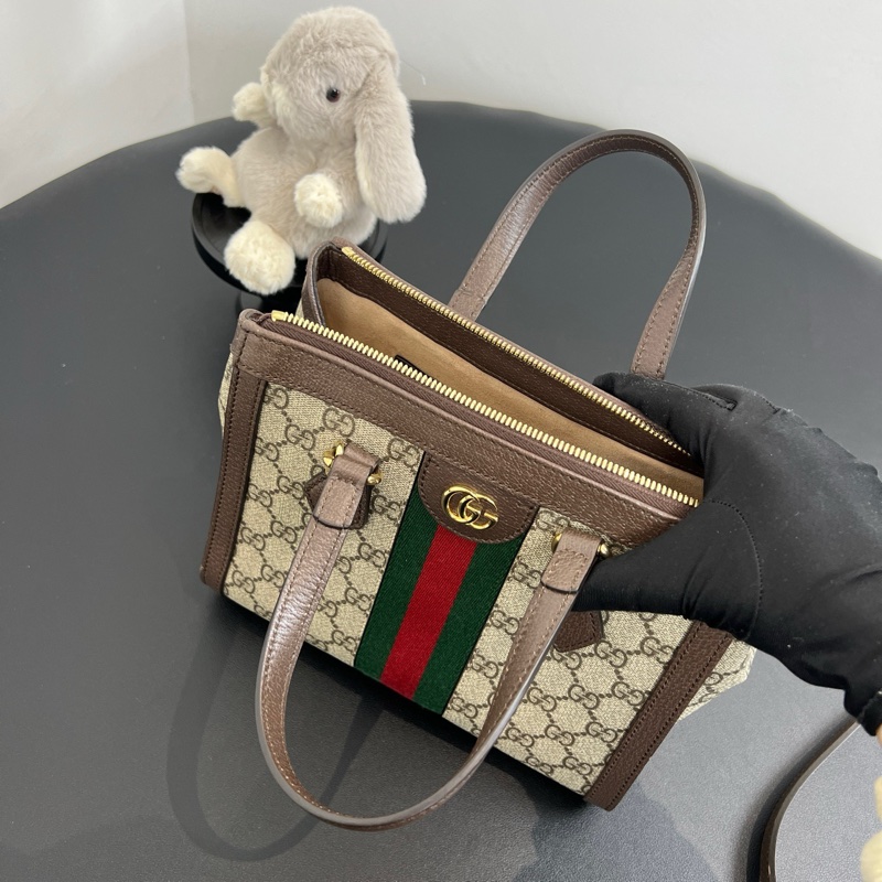 GUCCI/古馳 Ophidia 小號手提托特包 黑標041-7