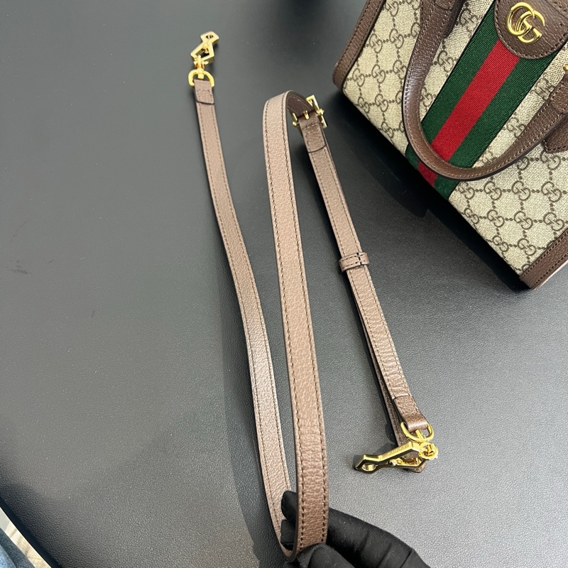 GUCCI/古馳 Ophidia 小號手提托特包 黑標041-8