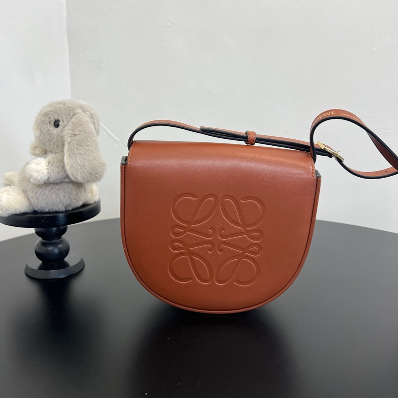 LOEWE/羅意威 Heel系列 焦糖色馬蹄包 19年編碼-0