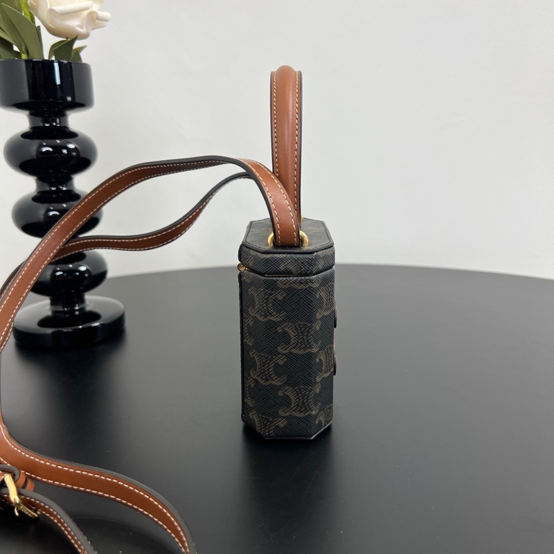 Celine/賽琳 凱旋門老花迷你盒子包 可單肩斜挎 -1