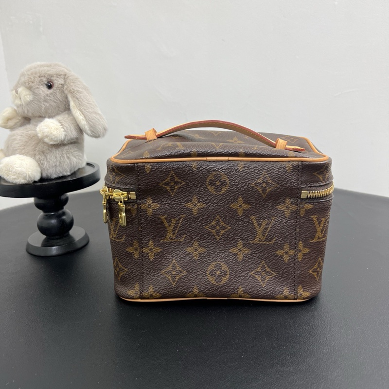 路易威登/LV 經典老花化妝盒子 化妝包手提款 芯片款 21年小票-2