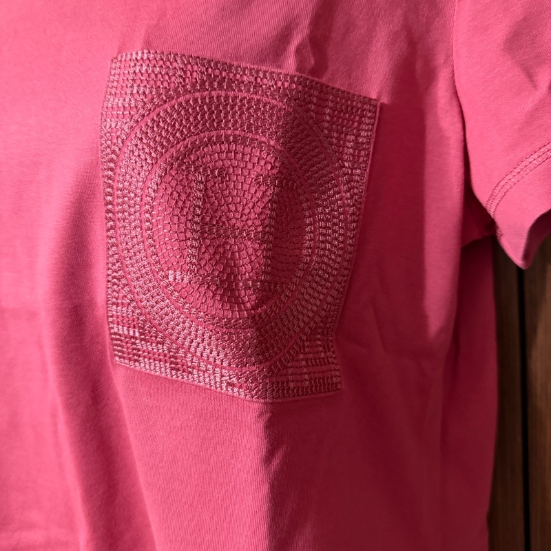 Hermès 刺繡短T-8