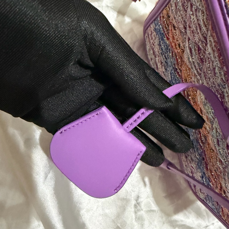 CHANEL 紫色毛呢箱子-43