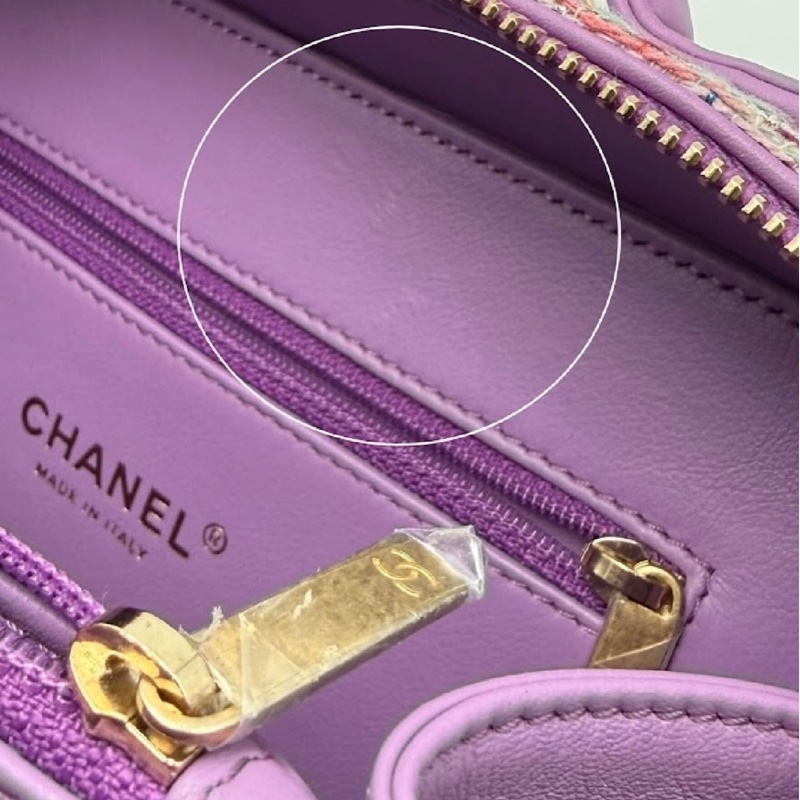 CHANEL 紫色毛呢箱子-51