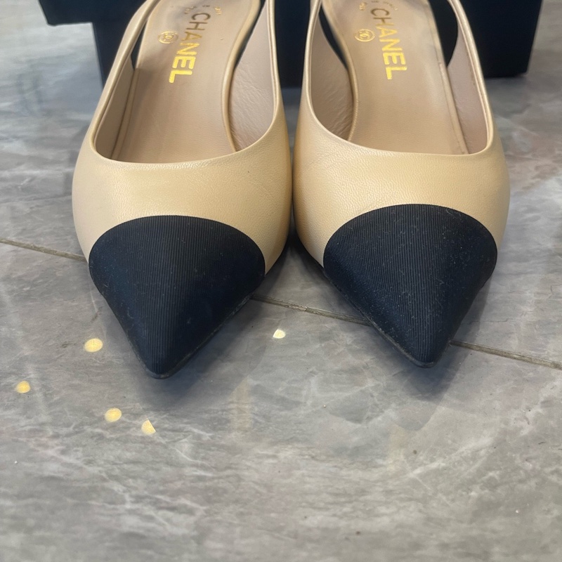 CHANEL 香奈兒 細跟高跟鞋 38碼 配塵袋-1