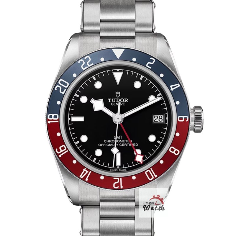 【大眾名錶】TUDOR帝舵 79830RB 2023/10卡 GMT兩地時區 百事圈 黑色面盤 大眾名錶B1301-0