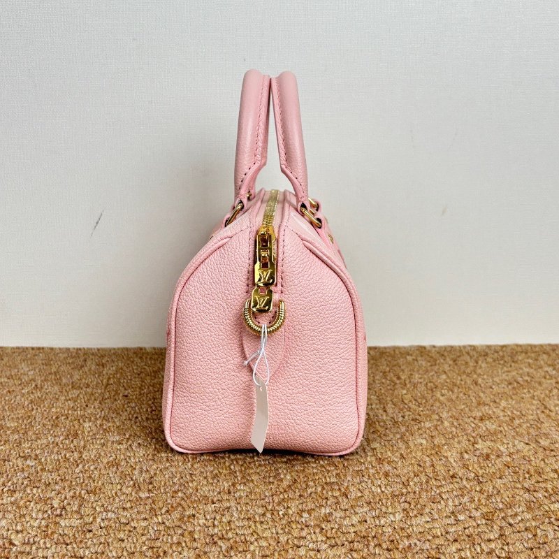 近新品 路易威登/Louis Vuitton Speedy20 漸變草莓牛奶手提斜背包 芯片款-2