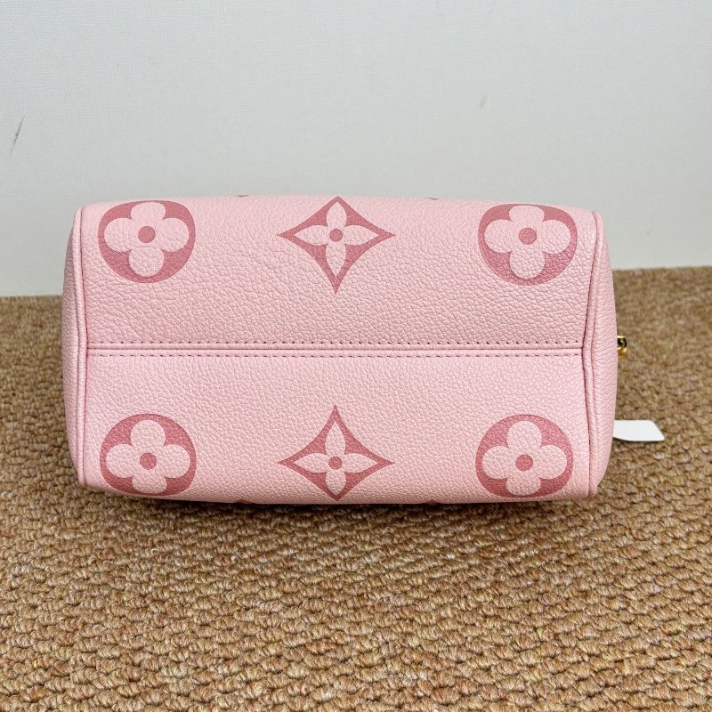 近新品 路易威登/Louis Vuitton Speedy20 漸變草莓牛奶手提斜背包 芯片款-7