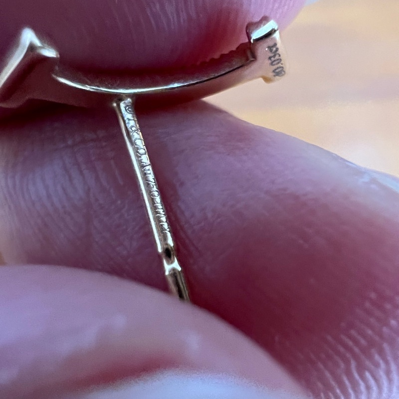 TIFFANY & CO.蒂芙尼 T 系列 18k玫瑰金笑臉鑽石 耳環-6