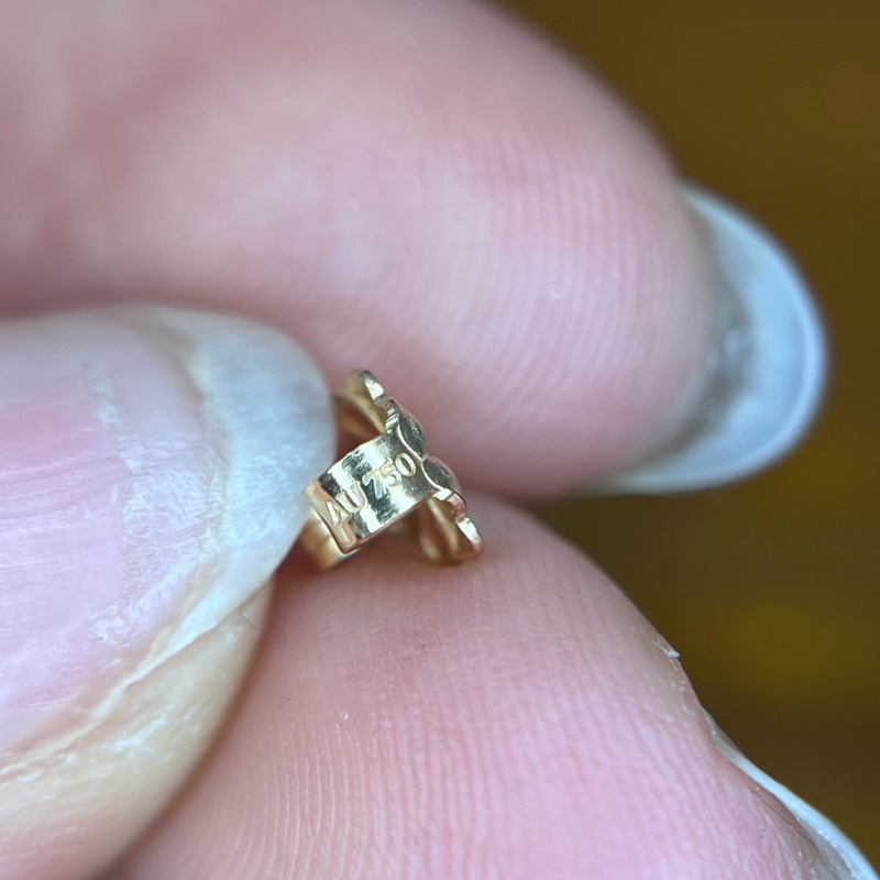 TIFFANY & CO.蒂芙尼 T 系列 18k玫瑰金笑臉鑽石 耳環-8