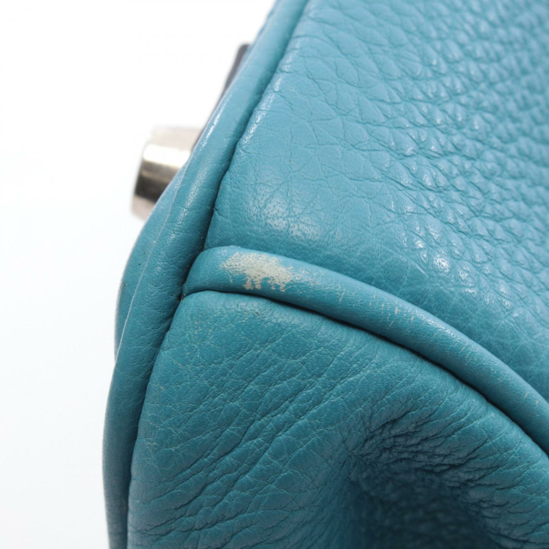 愛馬仕 Birkin 30 手提包，Togo 皮革，藍色牛仔布，SHW，二手，女士款-8