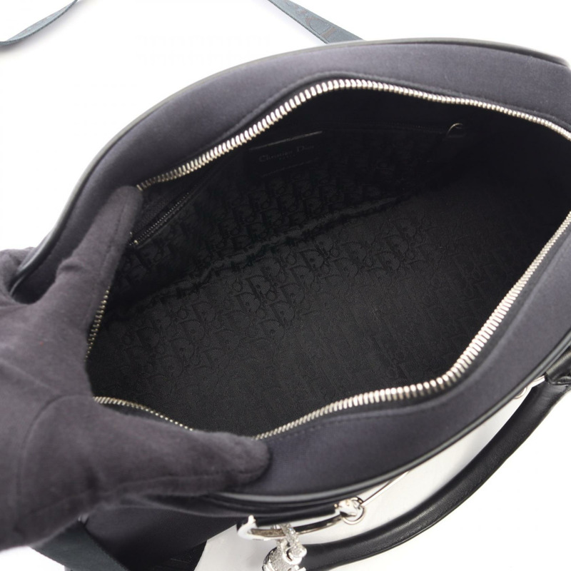 Dior Hardcore Bowling Bag 2WAY 手提包 皮革尼龍帆布 黑色 二手 女士-2
