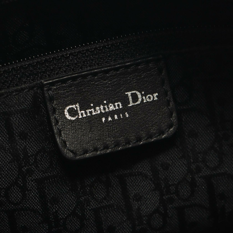 Dior Hardcore Bowling Bag 2WAY 手提包 皮革尼龍帆布 黑色 二手 女士-3