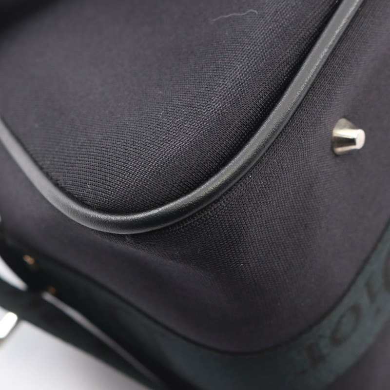 Dior Hardcore Bowling Bag 2WAY 手提包 皮革尼龍帆布 黑色 二手 女士-4