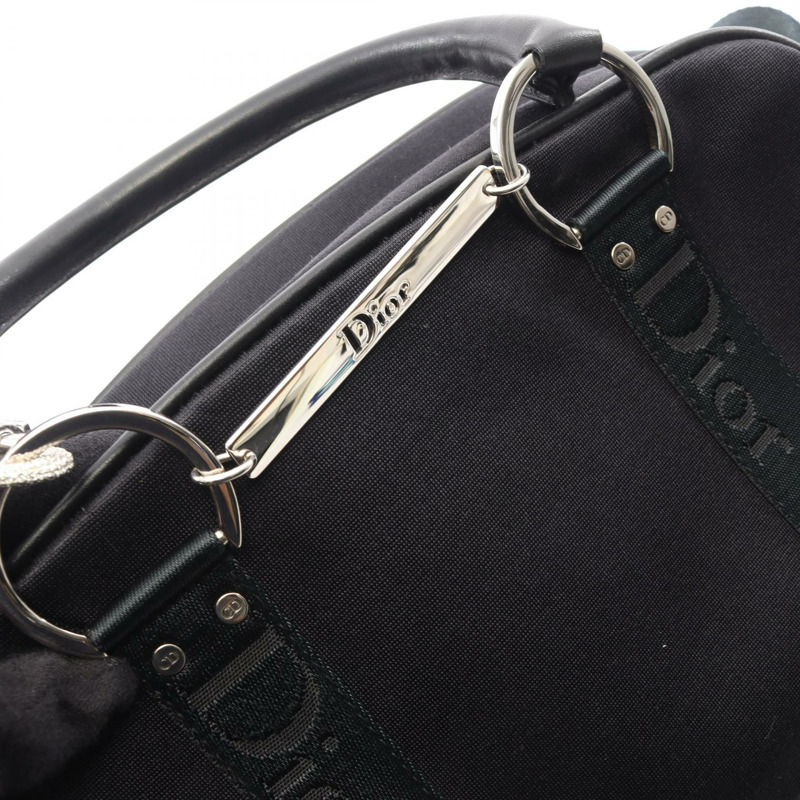 Dior Hardcore Bowling Bag 2WAY 手提包 皮革尼龍帆布 黑色 二手 女士-7
