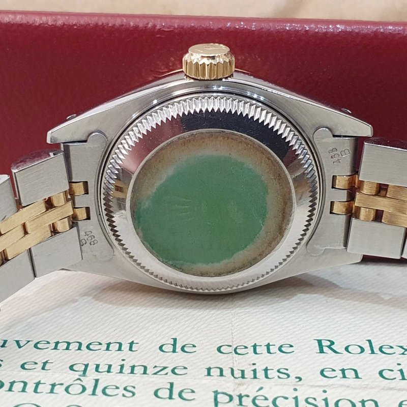 【大眾名錶】ROLEX勞力士 69173 Datejust 蠔式女錶 金色T柱面盤 羅馬外圈 底蓋原廠 大眾名錶G288-6