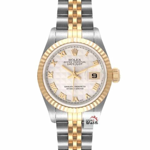 【大眾名錶】ROLEX勞力士 79173 Datejust 蠔式女錶 白色菱格紋面盤 羅馬時標 全配件 大眾名錶G289