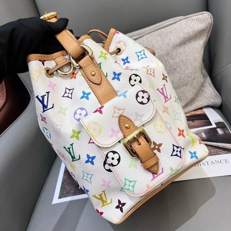 路易威登/Louis Vuitton 白三彩水桶包-2