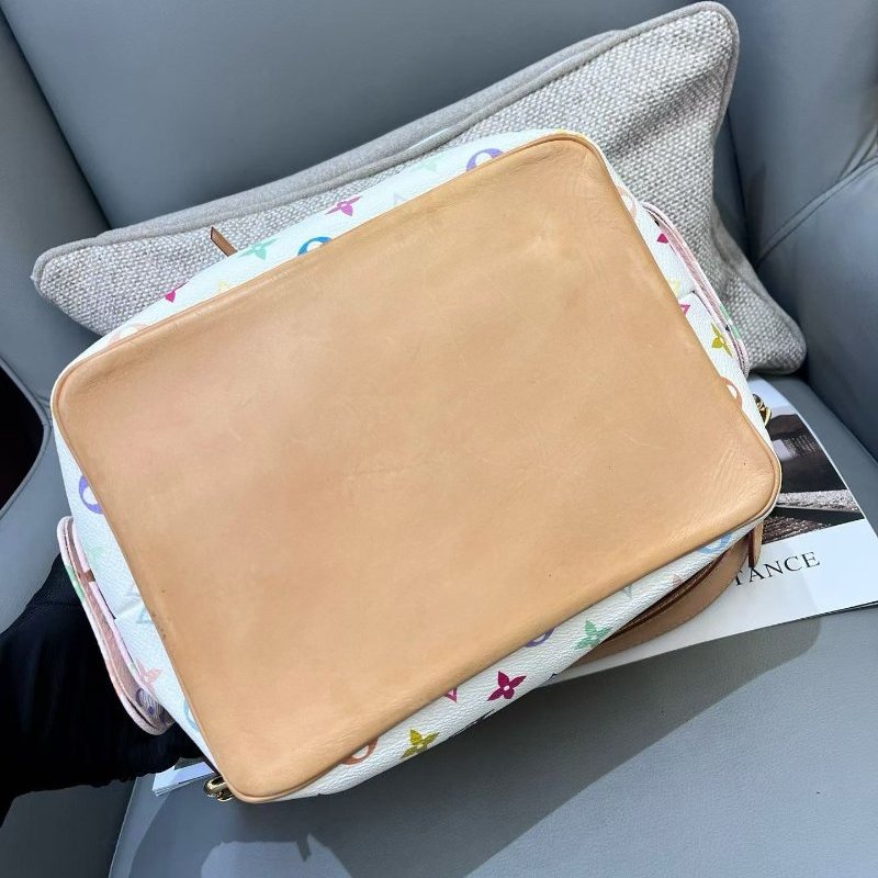 路易威登/Louis Vuitton 白三彩水桶包-7