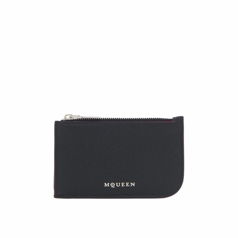 Alexander McQueen 男士 Sling拉鍊卡包均碼碼12.5cm*0.1cm*7.5cm