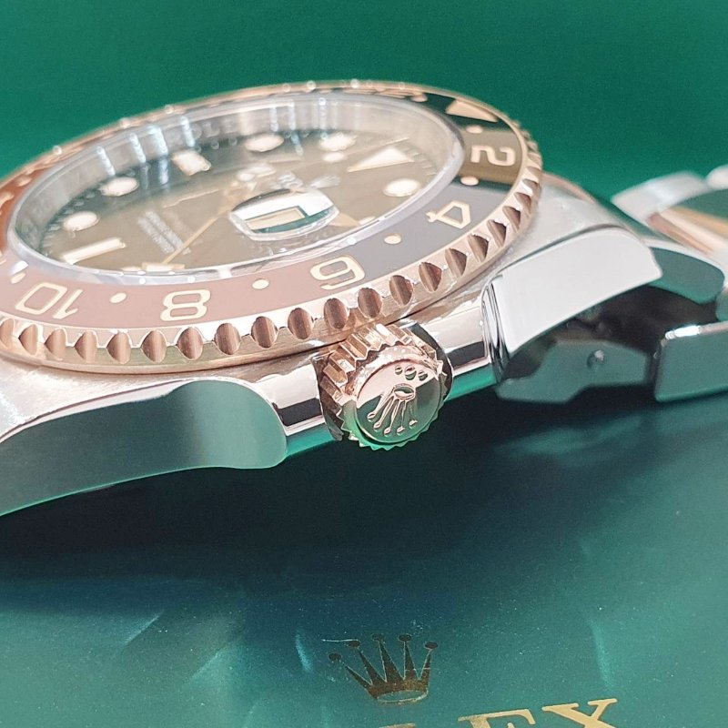 【大眾名錶】ROLEX勞力士 126711CHNR 2019/11 熱門款半金沙士圈 GMT兩地時區 大眾名錶B1303-5