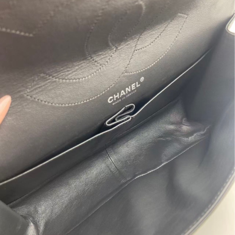Chanel 香奈兒  2.55 舊牛皮古銀扣 黑色 古銀做舊五金，可單肩可斜挎-6