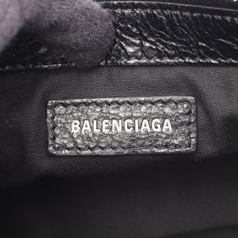 BALENCIAGA SUPERBUSY 斜背包 小號肩背包 802227 黑色皮革 二手-3