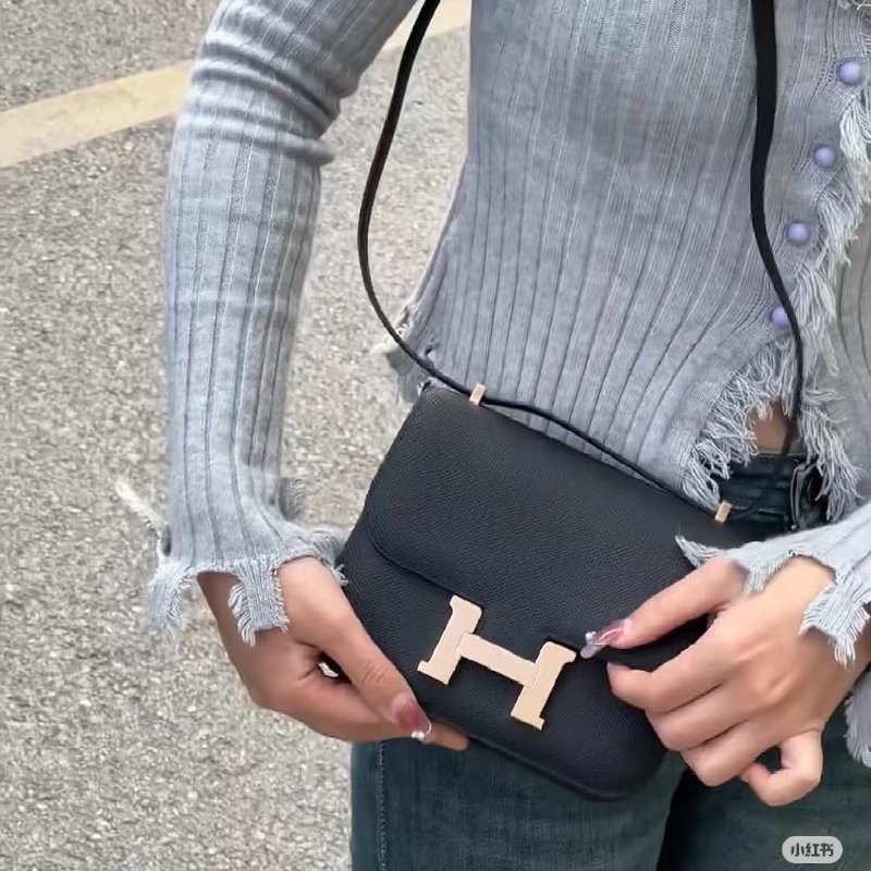 HERMES Mini Constance 19 - 黑玫瑰金 W-14
