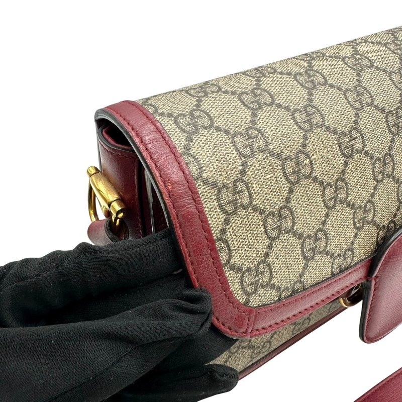 【美收精品】Gucci 老花金鎖肩背包 C-488【隔月月中將轉賣至日本 上架期限30天】-13
