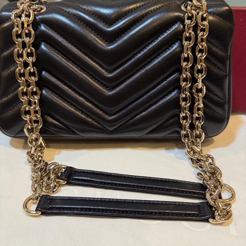 Gucci   95新（ 新款）淡金色肩背斜挎包22公分-7