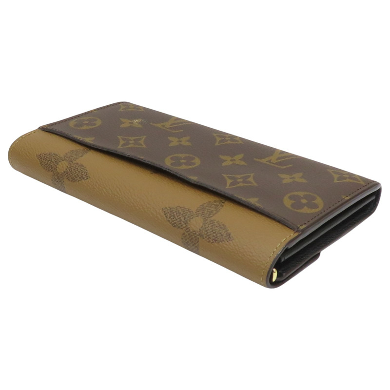 棕色 原花帆布 Sarah 扣式 長夾 M80726【LOUIS VUITTON LV 路易威登】 M80726-3