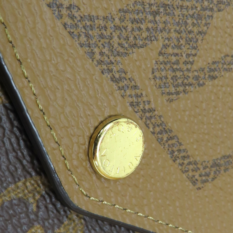 棕色 原花帆布 Sarah 扣式 長夾 M80726【LOUIS VUITTON LV 路易威登】 M80726-11