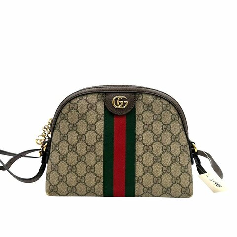 【美收精品】Gucci 老花貝殼肩背包 C-489【隔月月中將轉賣至日本 上架期限30天】