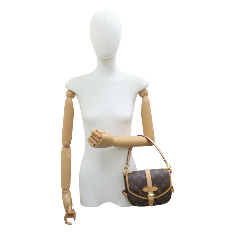 棕色 原花帆布 Saumur BB 兩用包 M46740【LOUIS VUITTON LV 路易威登】 M46740-12