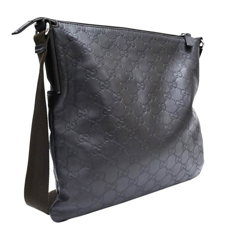棕色 Guccissima 牛皮壓紋 肩背包【GUCCI 古馳】 374414-1