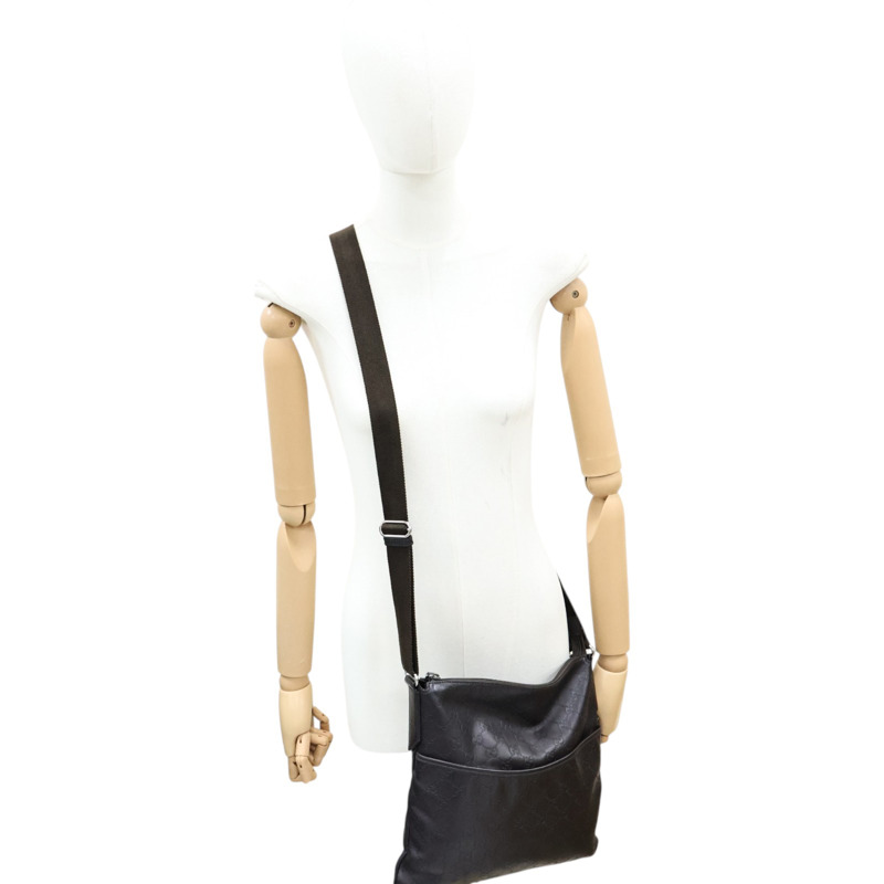 棕色 Guccissima 牛皮壓紋 肩背包【GUCCI 古馳】 374414-7
