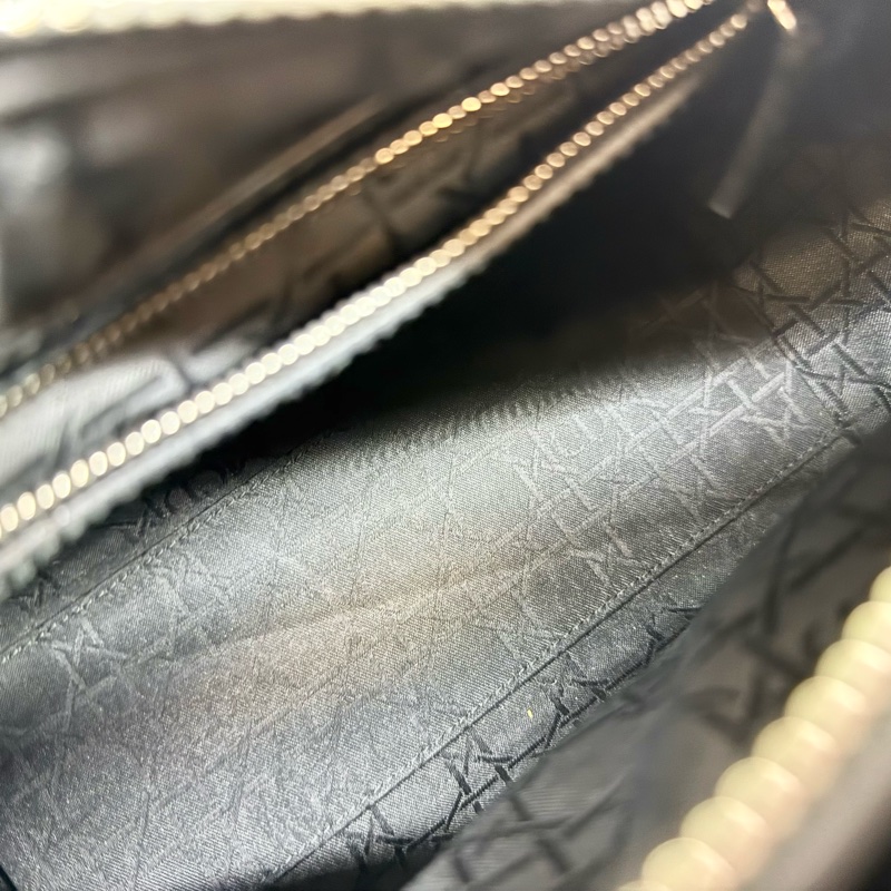 DIOR黑漆亮牛皮中號Lady dior 黛妃-7