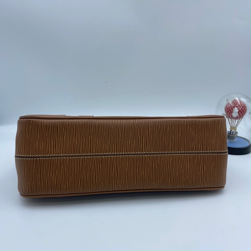 Louis Vuitton/路易威登 Segur PM手提包 棕褐色epi 水波紋 尺寸🧡-6