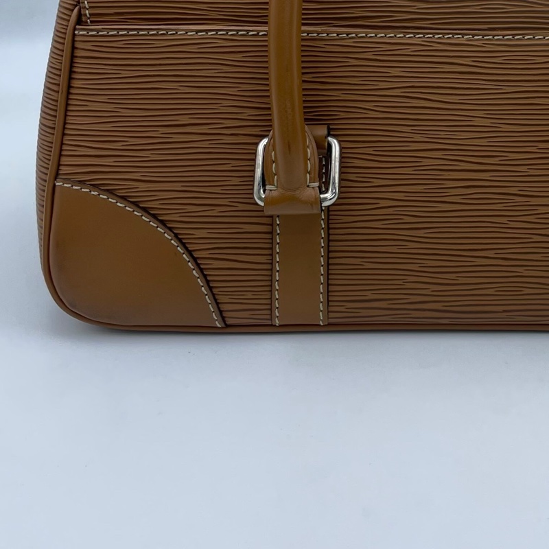 Louis Vuitton/路易威登 Segur PM手提包 棕褐色epi 水波紋 尺寸🧡-8