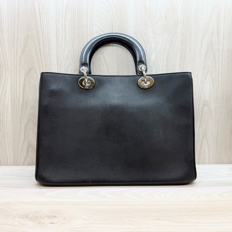 Dior黑牛皮Diorissimo Tote手提背包-2