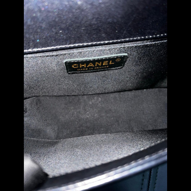 Chanel Leboy medium 
黑金羊皮-10