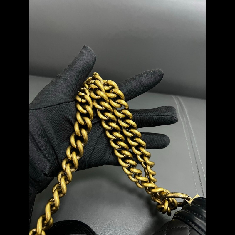 Chanel Leboy medium 
黑金羊皮-19