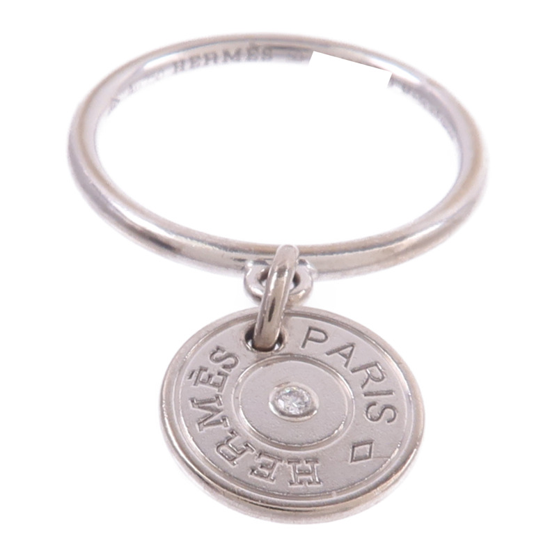 HERMES 18K白金Gambade Ring鑽石戒指-1