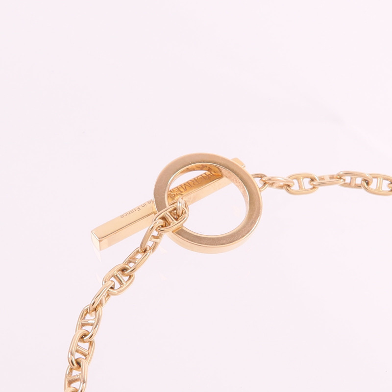 HERMES 18K玫瑰金/陶瓷Chaine d'ancre Verso Bracelet手鏈-4